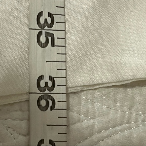 Eileen Fisher White Organic Linen Short Sleeve Scoop Neck Sheath Dress, size XL - Picture 7 of 7